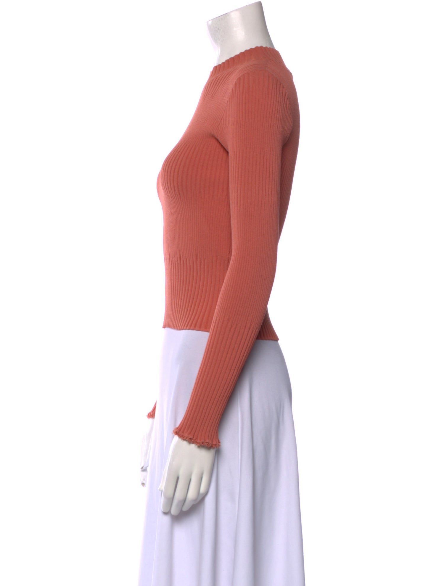 Proenza Schouler Mock Neck Long Sleeve Top